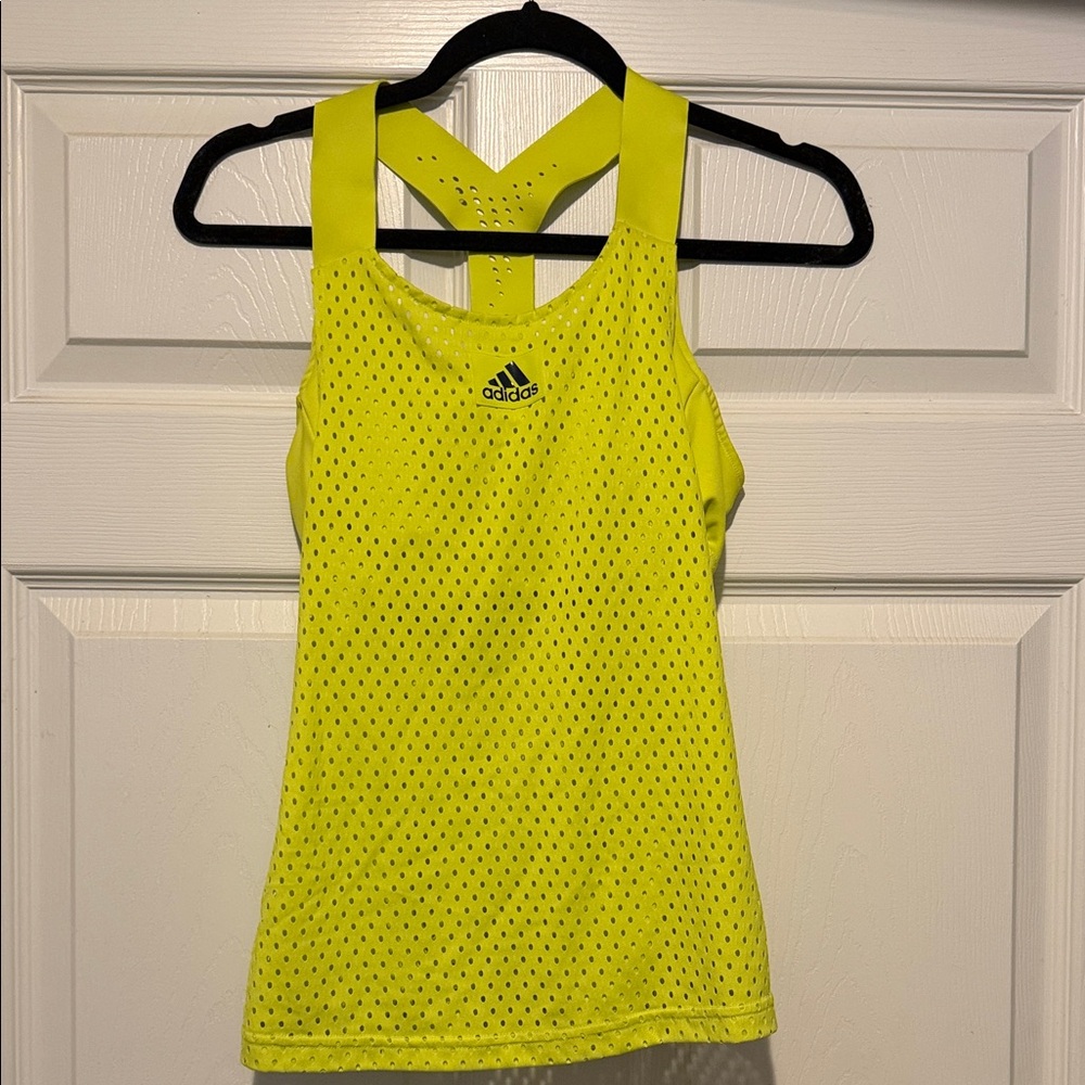 Adidas Women's Bright Yellow Tank Top